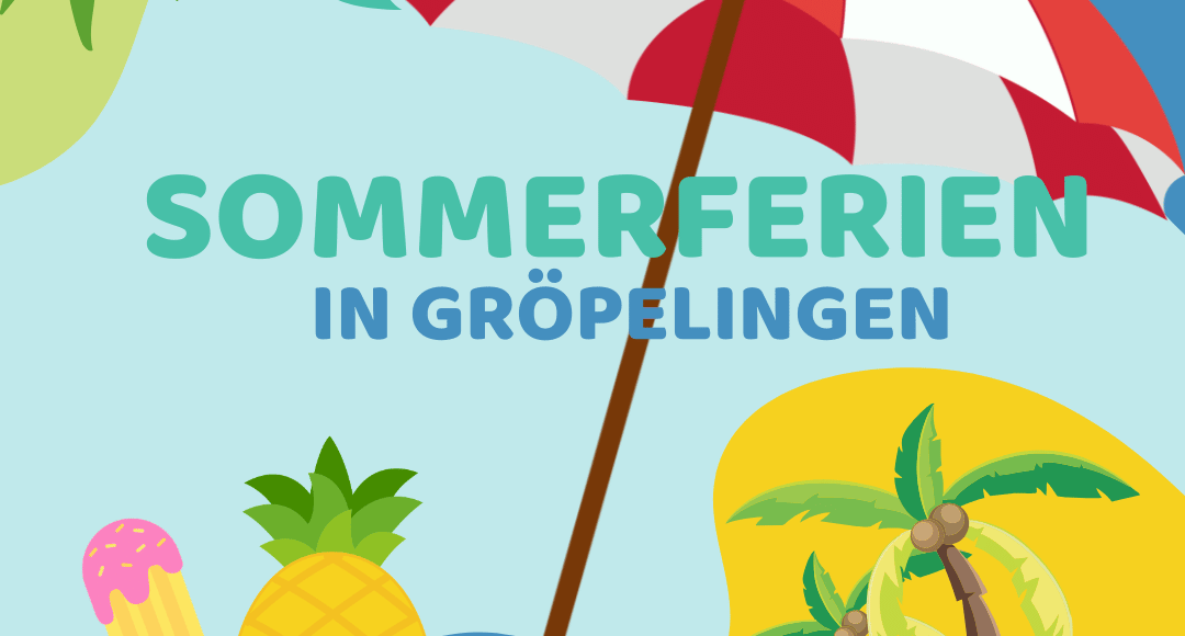 Visueller Aufhänger für das Plakat des Sommerferienprogramms.